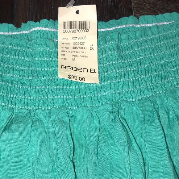 NWT ARDEN B OFF THE SHOULDER TOP💛 - Picture 6 of 16